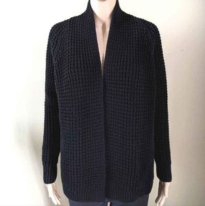 Gap rib knit black cardigan sweater, women's xs